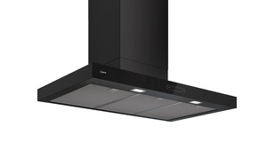Cooking: NEFF D97BDN2S0 N 70, Wall-mounted canopy rangehood, 90 cm, Matt black