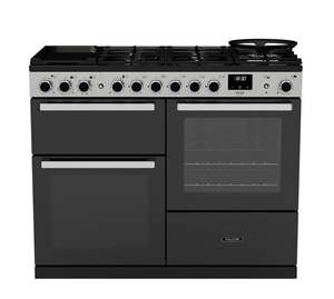 Falcon ESTEL DELUXE 110CM DUAL FUEL FREESTANDING COOKER CHROME PROVING