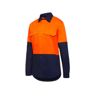 Shirts Polos: K54020 King Gee Men's Vented Spliced Drill Shirt