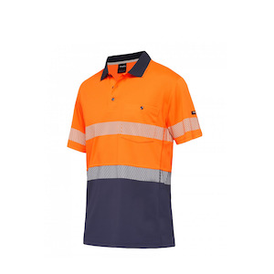 Shirts Polos: K54215 King Gee Hyperfreeze Spliced Short Sleeve Polo taped
