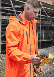 Jackets: ZJ260 Syzmik Unisex Super Light Packable Rain Jacket High Vis