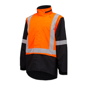 N7JU05 Hard Yakka Wet Weather Hi Vis D/N Jacket