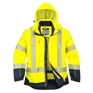 Jackets: T403 Portwest PW3 Hi-Vis Breathable Rain Jacket