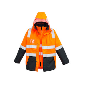 Jackets: ZJ532 Syzmik Mens Hi Vis 4 in 1 Waterproof Jacket
