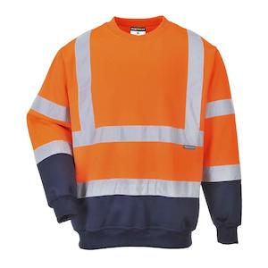 B306 Portwest Hi-Vis Contrast Sweatshirt