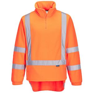TM601 Portwest TTMC-W17 Hi-Vis X Back 1/4 Zip Polar Fleece