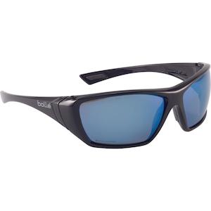1652618 Bolle Hustler Blue Mirror Polarised Safety Glasses