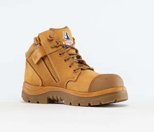 818598 Steel Blue Parkes Composite Toe Boot Wheat Nubuck