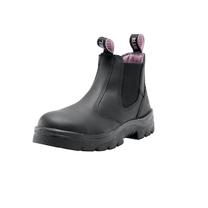 512701 Steel Blue Ladies Hobart Safety Boot in Black and Sand