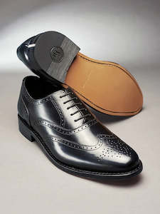 Corporate Executive: BV67 Samuel Windsor Cheltenham Brogue Black Shoe