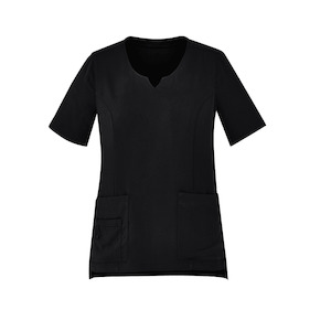 Healthcare: CST942LS Womens Tailored Fit Round Neck Scrub Top