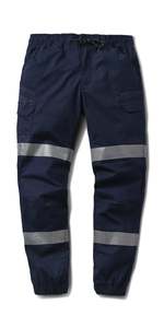 WP-12CT FXD Elastic Waist Stretch Ripstop Work Pant Cuffed Taped