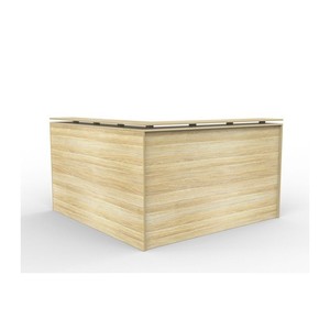 Cubit Reception Counter with Return 1800 (Atlantic Oak)