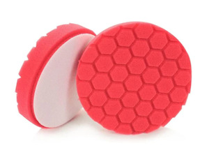 Polish Pads: 150mm Red Waffle Ultra Light Finishing Pad