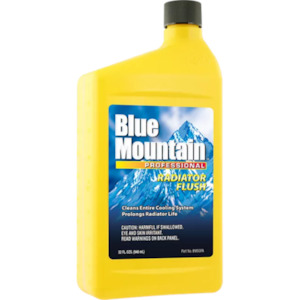 Car Care: Blue Mountain Radiator Flush 32Oz / 946Ml
