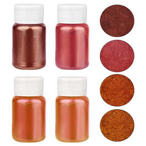 4pk Orange Shades Pearl Powders For Resin & Crafts