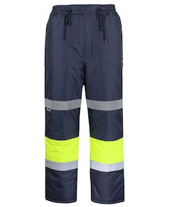 Hi Vis Wet Weather Pants: JBs Wear | Freezer Pants with Tape | 6DFP