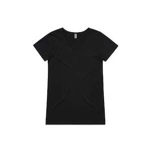 Womens Workwear Hi Vis Clothing: Womens Bevel V Neck Tee | 4010