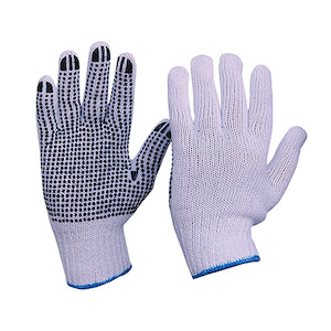Esko | Knitted Polycotton Glove with Dots | 300 Pairs