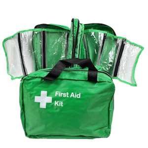 First Aid Kits Industrial Commercial: Large Double First Aid Kit Empty | Softpack | FAC002COM