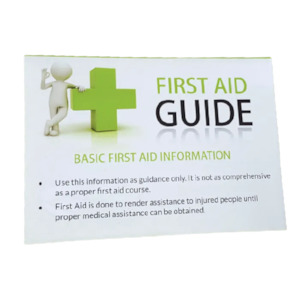 First Aid Instructions Tips | Guide | MDOC001