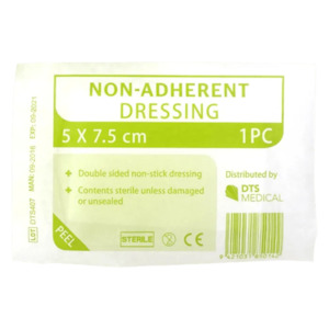 Non adherent Dressings | 7.5 x 5cm Single | MD006