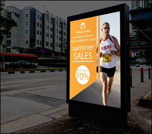 Starflex Backlit Star Banner 500gsm