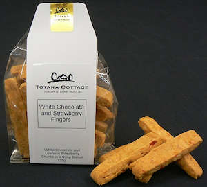 White Chocolate and Strawberry Fingers