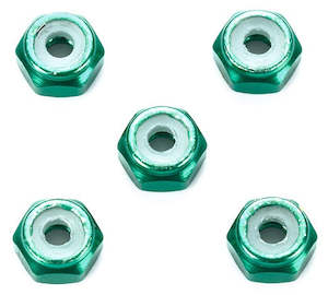 N2 Racing: Tamiya Mini 4wd 95424 2mm Aluminum Lock Nut Green