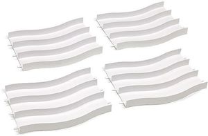 Mini 4wd Track 1: Tamiya Mini 4wd 69575 Japan Cup Junior Circuit Wave Section Set (White, 4pcs.)