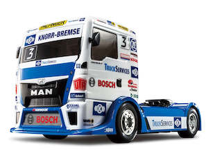 Radio Control: Tamiya RC 58632 1/14 RC Team Hahn Racing MAN TGS (TT-01 Type-E Chassis)