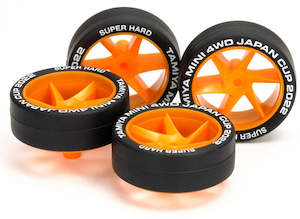 Mini 4wd Wheels Tires: Tamiya Mini 4wd Super Hard Low Profile Tires & Wheel Set (Spiral) J-CUP 2022