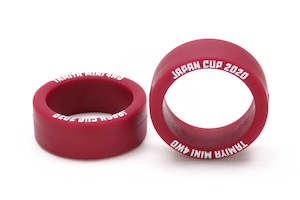 Mini 4wd Wheels Tires: Tamiya Mini 4wd 95140 Low Friction Small Dia. Low Profile Tire (Maroon, 2pcs.) Japan Cup 2020