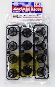 Mini 4wd Wheels Tires: Tamiya Mini 4wd 95244 Carbon Reinforced Large Diameter Wheels (12pcs)