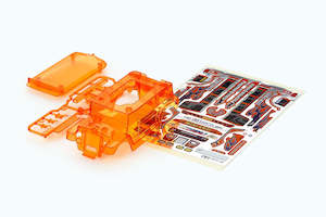 Mini 4wd Body Kits Stickers: Tamiya Mini 4wd 95632 Dyipne Body Parts Set Clear Orange