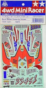 Mini 4wd Body Kits Stickers: Tamiya Mini 4wd 15201 Back Blader Dress-Up Sticker