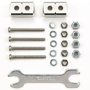 Mini 4wd Mass Damper: Short Mass Damper Block (8x8x14mm) 2pcs Silver
