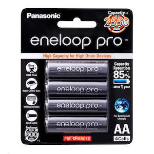 Battery Chargers: Panasonic BK-3HCCE BK-3HCCE/4BT Eneloop PRO AA 4PK