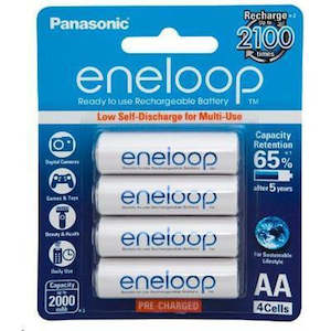 Battery Chargers: Panasonic BK-3MCCE/4BA Eneloop Rechargeable AA 4pk