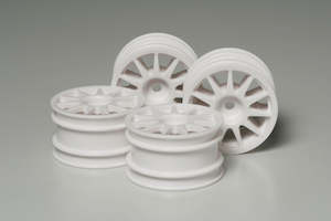 Rc Accessories: Tamiya RC 51237 SP.1237 M-Chassis 11-Spoke Wheels 4pcs (White)