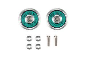 Tamiya Mini 4wd 95688 HG 19mm Aluminum Ball-Race Rollers TMAC (Green Logo)