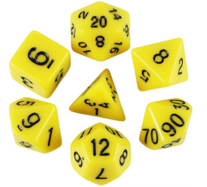 Dice: Bananarama - 7pc Polyheral Dice Set