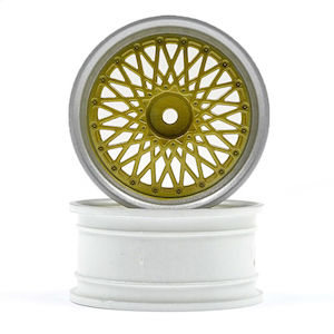 HPI Racing 120266 BBS RS Wheels Silver/Gold 26mm (6mm Offset)