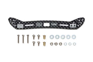 N2 Racing: Tamiya Mini 4wd 15548 HG Carbon Wide Front Plate (2mm) (Sliding Dampers)