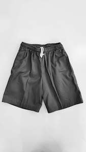 Grey Shorts- Full Elastic- lightweight winter