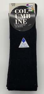 Girls Socks: Columbine - Black Over The Knee Socks (OTK) -3 Pack