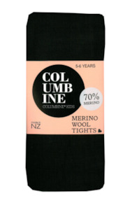Socks 1: Columbine - Merino Wool Tights Black