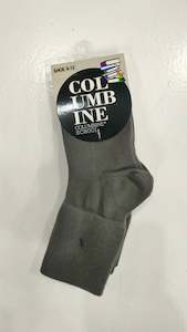 Socks 1: Grey Cotton Socks- Turn Over Top (TOT) -3 Pair Pack