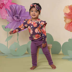 Tops Tees: Sienna Organic Long Sleeve Top with Frill