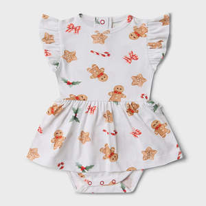 All: Gingerbread Short Sleeve Organic Dress